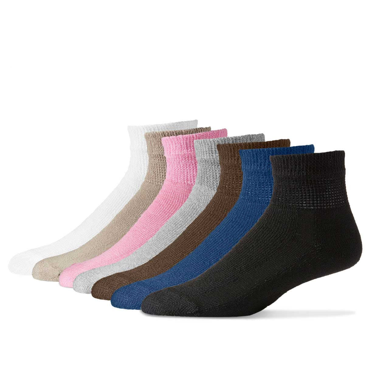 Wholesale Diabetic Cotton Ankle Socks, Plain Pink Diabetic Socks